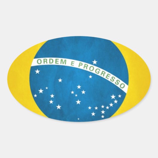 brazilië ovale sticker (Voorkant)