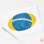 brazilië ovale sticker (Envelop)