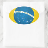brazilië ovale sticker (Tas)