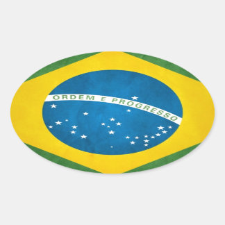 brazilië ovale sticker