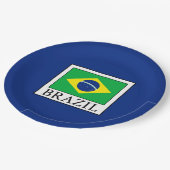 Brazilië Papieren Bordje (Gekanteld)