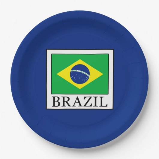 Brazilië Papieren Bordje (Voorkant)