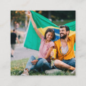 Brazilië Paspoort bruiloft QR Informatiekaartje (Achterkant)