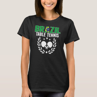 Brazilië Ping Pong Brazililian Table Tennis Suppor T-shirt