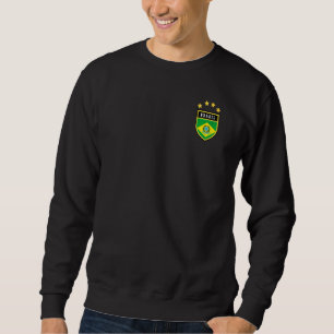 Brazilië Pocket Wapens Nationale Pride Vlag Bra Trui