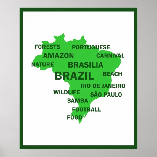 Brazilië Poster (Voorkant)