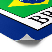 Brazilië Poster (Hoek)