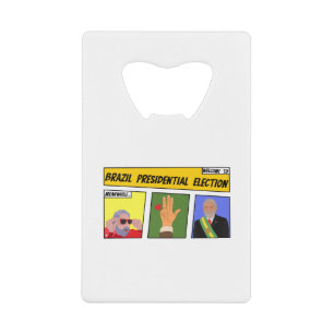 Brazilië Presidential Election Creditkaart Flessenopener