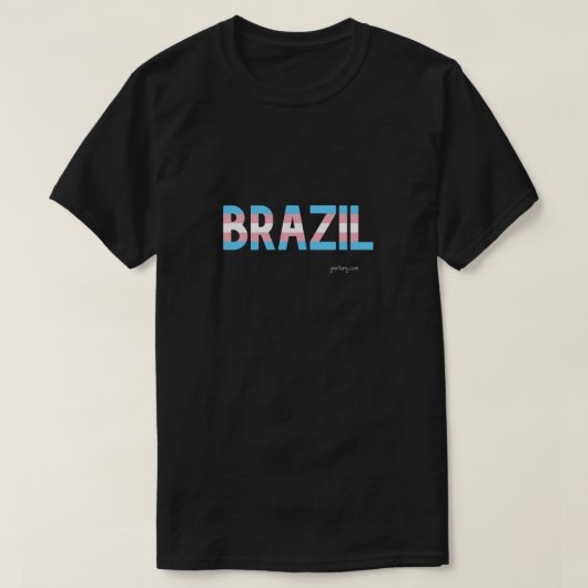 Brazilië Pride Transgender Flag T Shirt (Design voorkant)