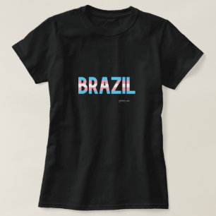 Brazilië Pride Transgender Vlag T-shirt