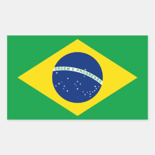 Brazilië Rechthoekige Sticker