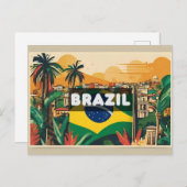 Brazilië Reis Vakantie Herinnering Briefkaart (Voorkant / Achterkant)