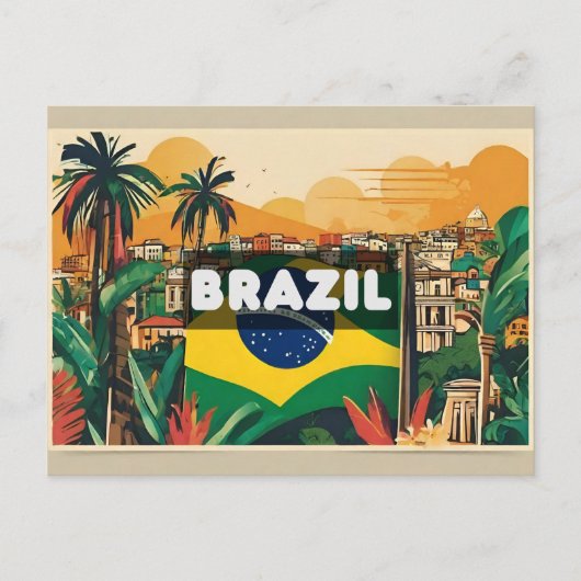 Brazilië Reis Vakantie Herinnering Briefkaart (Voorkant)