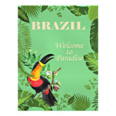 Brazilië Reisposter, Toucan, Foto Afdruk (Voorkant)