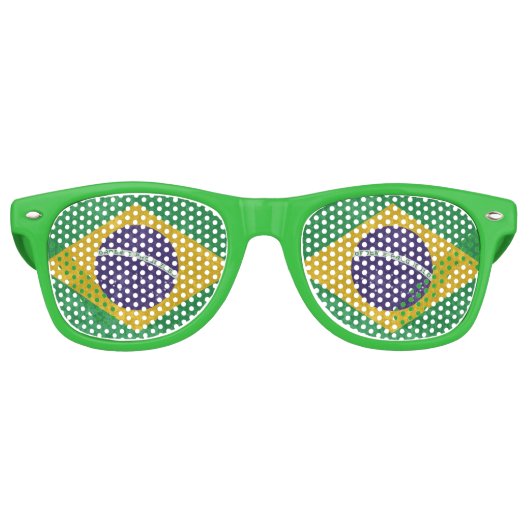 Brazilië Retro Zonnebril (Voorkant)
