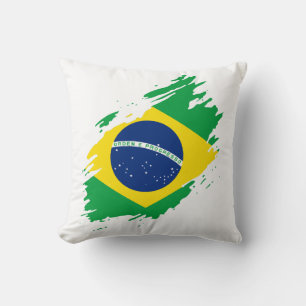Brazilië riep vlag National Pride Sports Fans Braz Kussen