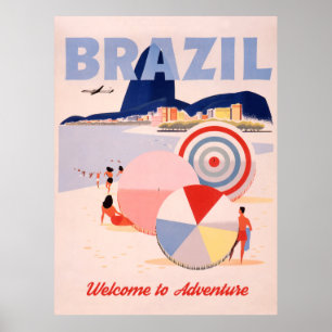 Brazilië, Rio Beach Poster