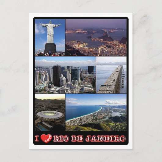 Brazilië - Rio de Janeiro - I Love - Briefkaart (Voorkant)