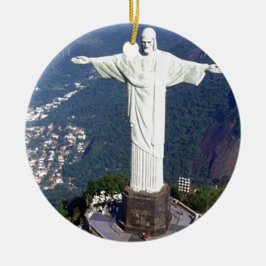Brazilië Rio De Janeiro Jesus (nieuw) (St.K.) Keramisch Ornament (Voorkant)