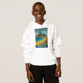 Brazilië Rio De Janeiro Originele Kunst Hoodie (Voorkant volledig)