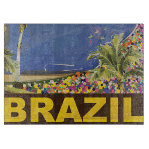 Brazilië - Rio De Janeiro Oude Poster Snijplank