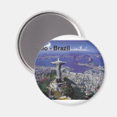 Brazilië Rio De Janeiro (St.K.) Magneet (Voorkant / Achterkant)