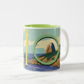 Brazilië - Rio De Janeiro Tweekleurige Koffiemok (Voorkant rechts)