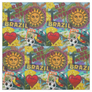 Brazilië Rio de Janiero Sun Travel Kleurrijke kuns Stof