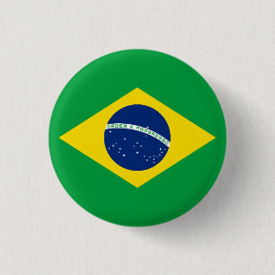 Brazilië Ronde Button 3,2 Cm