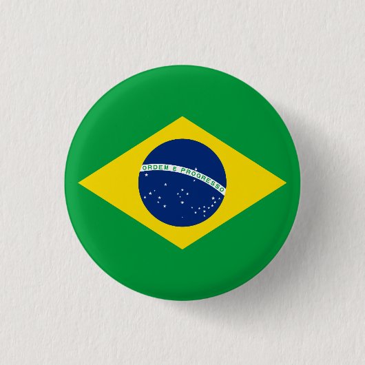 Brazilië Ronde Button 3,2 Cm (Voorkant)