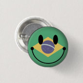 Brazilië Ronde Button 3,2 Cm (Voorkant /achterkant)