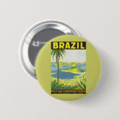 Brazilië Ronde Button 5,7 Cm (Voorkant /achterkant)