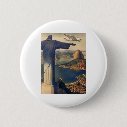 Brazilië Ronde Button 5,7 Cm (Voorkant)