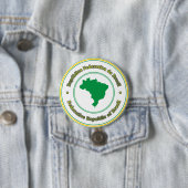Brazilië Ronde Button 7,6 Cm (In situ)