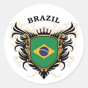 Brazilië Ronde Sticker