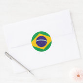 brazilië ronde sticker (Envelop)