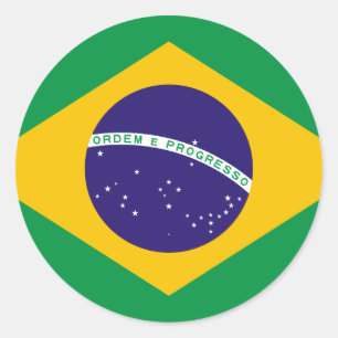 brazilië ronde sticker