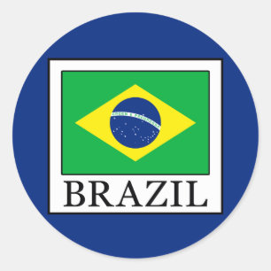 Brazilië Ronde Sticker