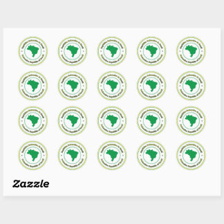 Brazilië Ronde Sticker