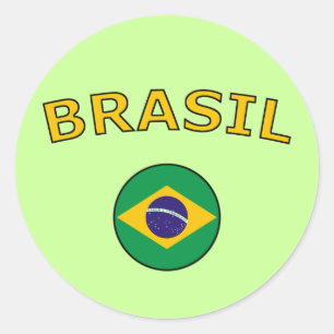 Brazilië Ronde Sticker