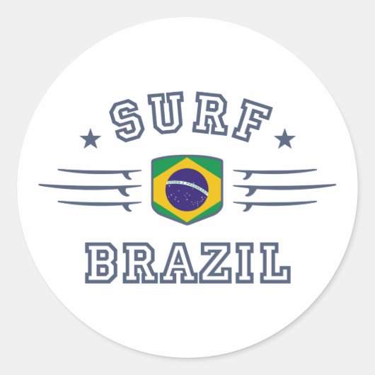 Brazilië Ronde Sticker (Voorkant)