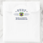 Brazilië Ronde Sticker (Tas)