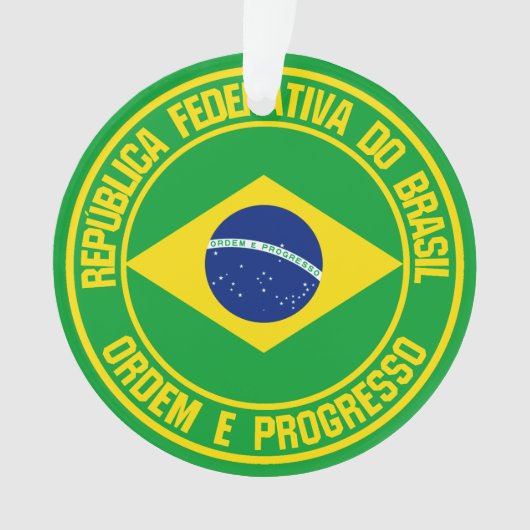 Brazilië Round Emblem Ornament (voorkant)