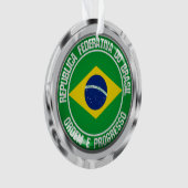 Brazilië Round Emblem Ornament (voorkant)