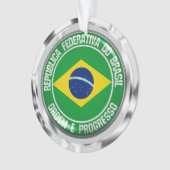 Brazilië Round Emblem Ornament (voorkant)