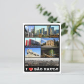 Brazilië - Sao Paulo - I Love - Briefkaart (Staand voorkant)