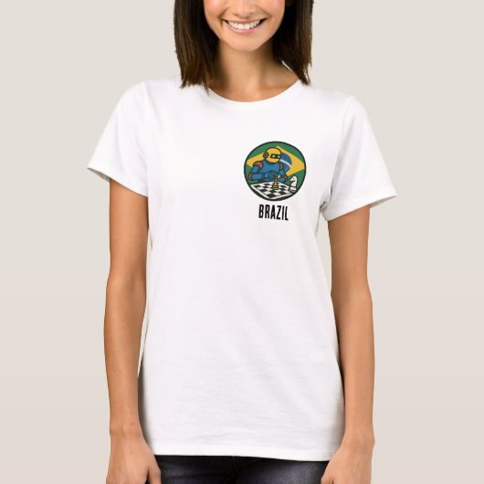 Brazilië Schaken T-shirt (Voorkant)