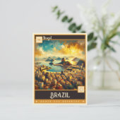 Brazilië |  schilderij briefkaart (Staand voorkant)