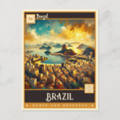 Brazilië |  schilderij briefkaart (Voorkant)