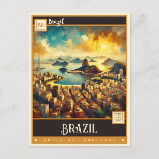 Brazilië |  schilderij briefkaart (Voorkant)